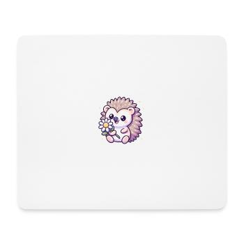 Hedgehog Cindy - Mouse Pad (horizontal) - white - Front