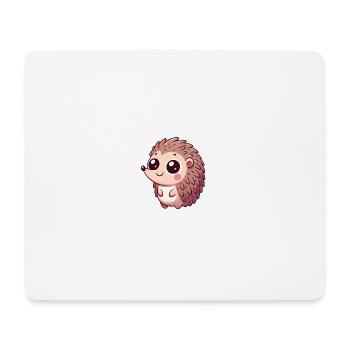 Motif de hérisson d’amour pour les vêtements pour enfants - Tapis de souris (format paysage) - blanc - Devant