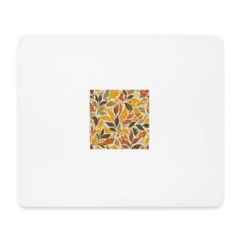 Buntes Herbst Laub - Mousepad (Querformat) - Weiß - Vorne