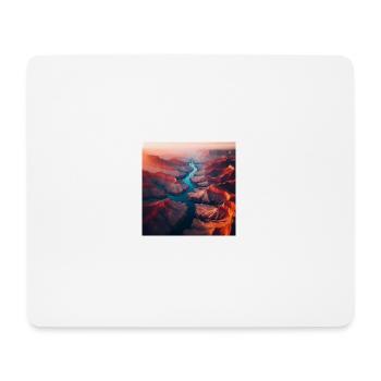 River Landscape - Mouse Pad (horizontal) - white - Front