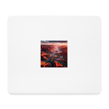 River Landscape - Mouse Pad (horizontal) - white - Front