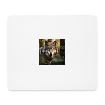 Le pouvoir du loup - Tapis de souris (format paysage) - blanc - Devant