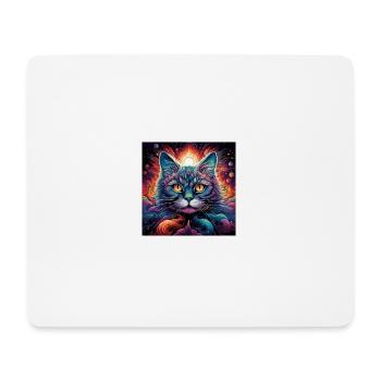 Trippy LSD Cat - Mouse Pad (horizontal) - white - Front