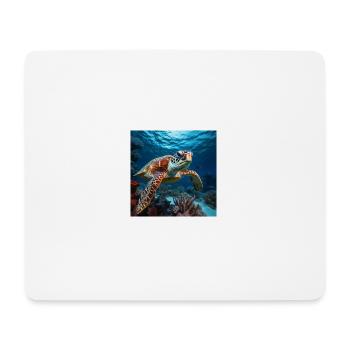 Breathtaking underwater world - Mouse Pad (horizontal) - white - Front