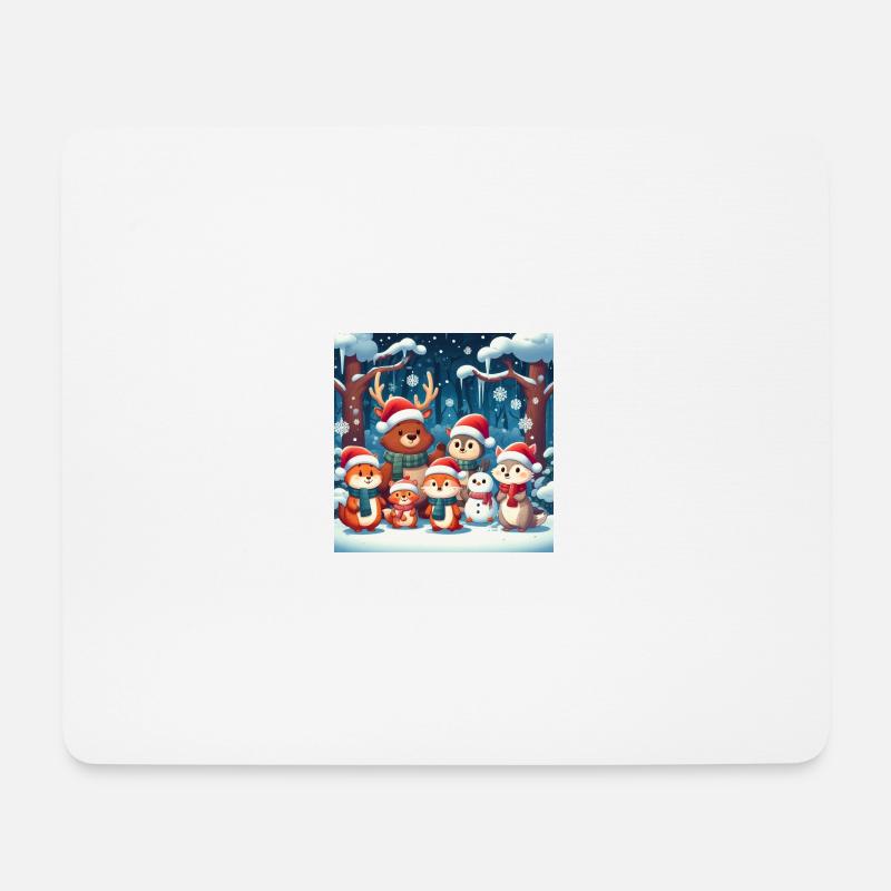 Christmas Animals - Mouse Pad (horizontal) - white