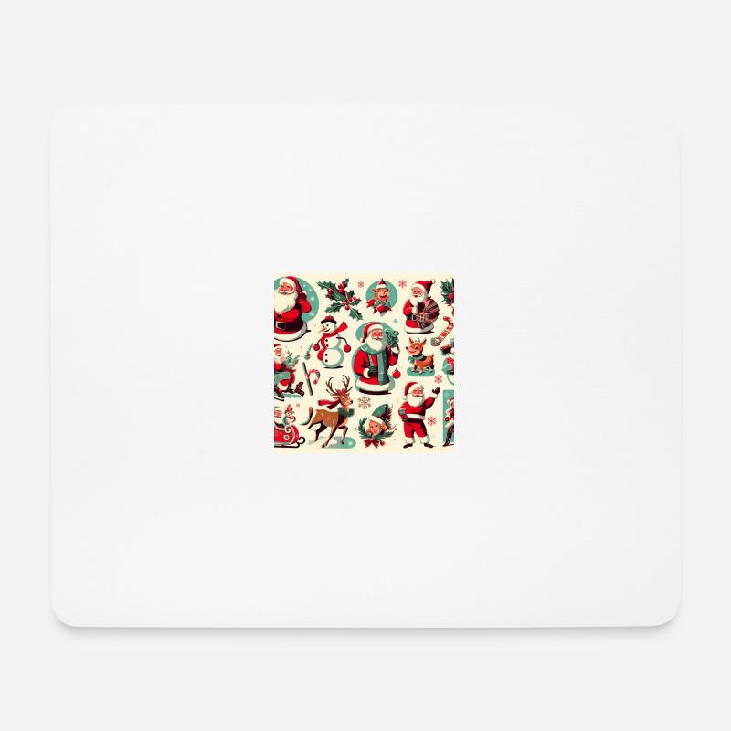 Weihnachtlicher Rahmen - Mousepad (Querformat) - Weiß