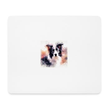 Border Collie Love - Mouse Pad (horizontal) - white - Front