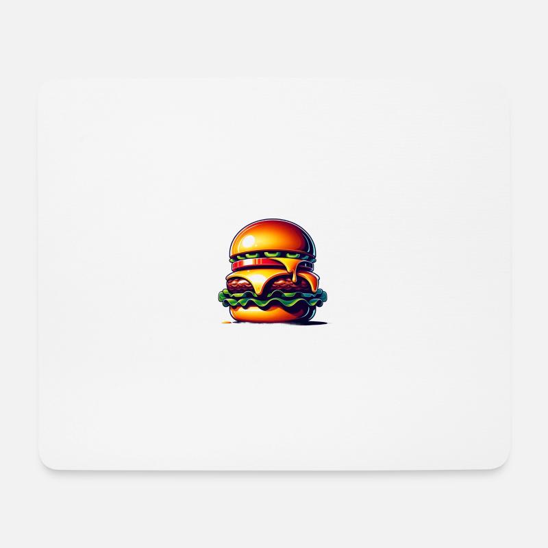 Lecker Burger! - Mousepad (Querformat) - Weiß