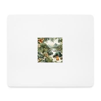 Camp in the wilderness - Mouse Pad (horizontal) - white - Front