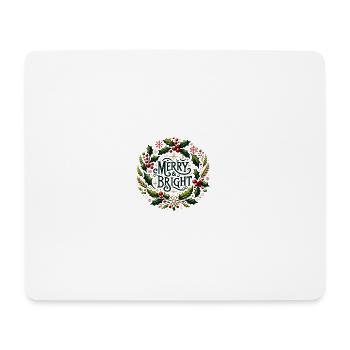 Merry & Bright - Mouse Pad (horizontal) - white - Front