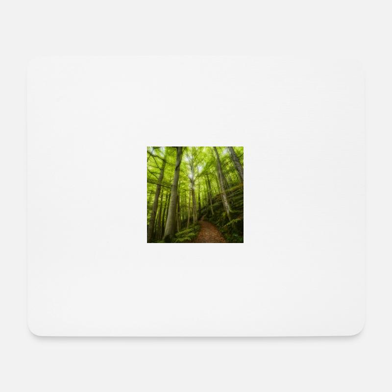Smaragdgrne Dschungel - Mousepad (Querformat) - Weiß