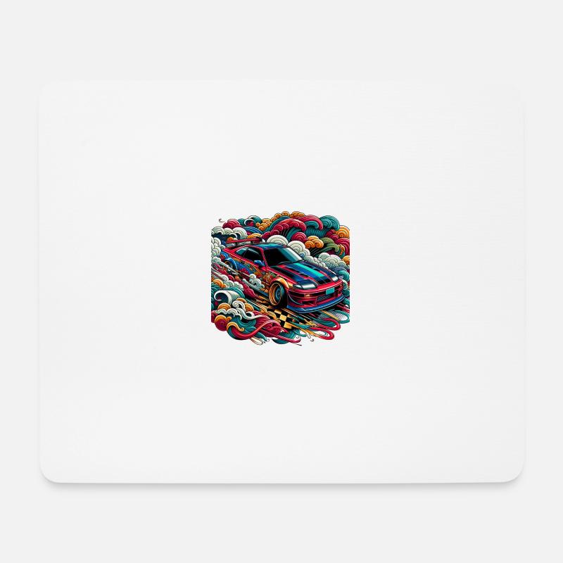 R32 GTR JDM Drift - Mousepad (Querformat) - Weiß