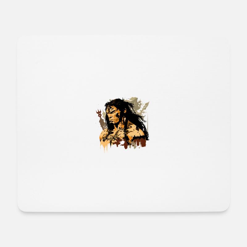 Conan der Barbar - Mousepad (Querformat) - Weiß
