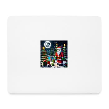 Santa Claus in pixel style - Mouse Pad (horizontal) - white - Front