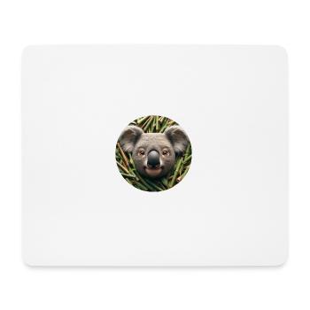 Koala in animation style - Mouse Pad (horizontal) - white - Front