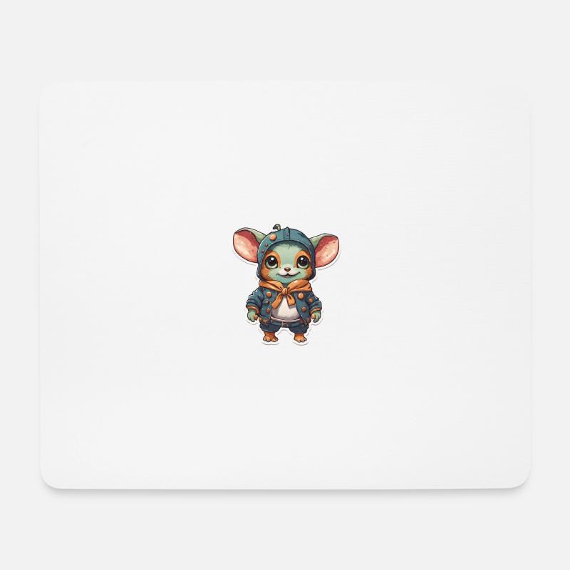 Mausemann - Mousepad (Querformat) - Weiß