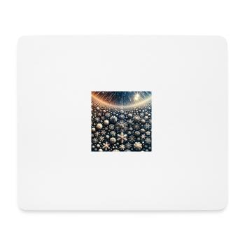 Weihnachtlicher Schneeflocken - Geschenkidee - Mousepad (Querformat) - Weiß - Vorne