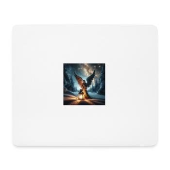 Weihnachtliches Engelsmotiven – Festliche Engel - Mousepad (Querformat) - Weiß - Vorne