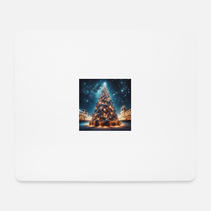 Weihnachtsbaum Druck - Weihnachtsgeschenke - Mousepad (Querformat) - Weiß