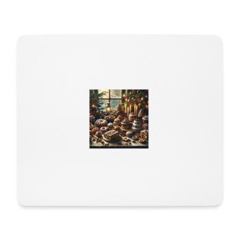 Weihnachtliche Leckereien - Weihnachtsgeschenkidee - Mousepad (Querformat) - Weiß - Vorne