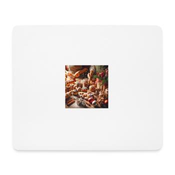 Weihnachtliche Leckereien - Weihnachtsgeschenkidee - Mousepad (Querformat) - Weiß - Vorne