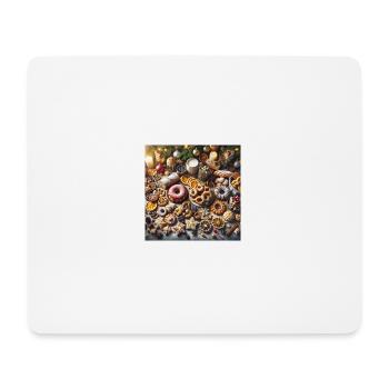 Weihnachtliche Leckereien - Weihnachtsgeschenkidee - Mousepad (Querformat) - Weiß - Vorne