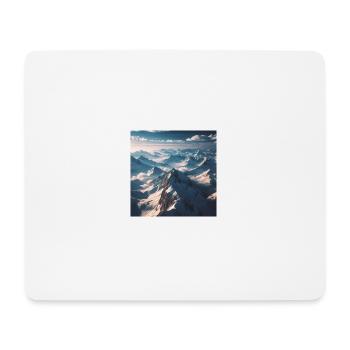 Mountain landscape above the clouds - Mouse Pad (horizontal) - white - Front