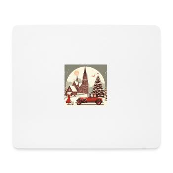 Church in winter - Mouse Pad (horizontal) - white - Front