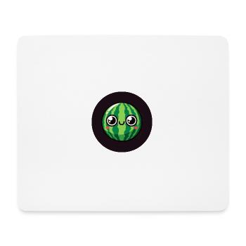 Sweet watermelon with eyes - Mouse Pad (horizontal) - white - Front