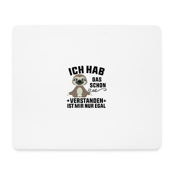 Ist Mir Nur Egal Lustig Spruch - Mousepad (Querformat) - Weiß - Vorne