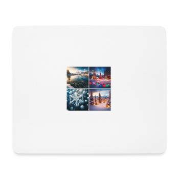Christmas at the lake - Mouse Pad (horizontal) - white - Front