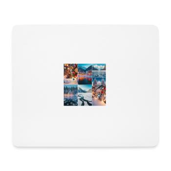 Christmas at the lake - Mouse Pad (horizontal) - white - Front