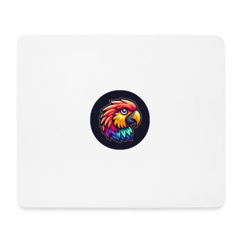 Papagei Ara Kopf bunt Cartoon Comic - Mousepad (Querformat) - Weiß - Vorne