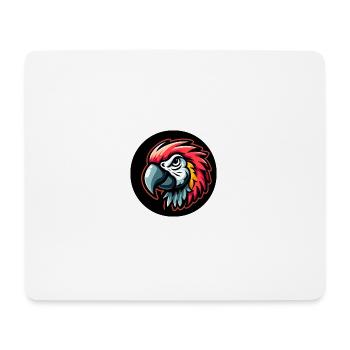 Papagei Comic Kopf bunt - Mousepad (Querformat) - Weiß - Vorne