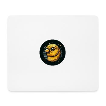 Comic Kanarienvogel Vogel gelb - Mousepad (Querformat) - Weiß - Vorne