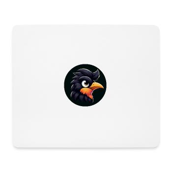 Cooler Rabe im Comic Stil - Mousepad (Querformat) - Weiß - Vorne