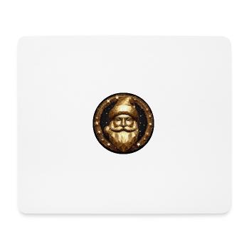 Weihnachtsmann Gold Kopf - Mousepad (Querformat) - Weiß - Vorne