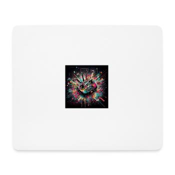 Gamer-Kunst-Drohne FPV - Mousepad (Querformat) - Weiß - Vorne