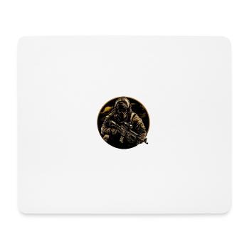 Special Forces Soldier Soldat Logo - Mouse Pad (horizontal) - white - Front