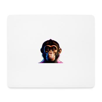 Frecher Affe - Mousepad (Querformat) - Weiß - Vorne