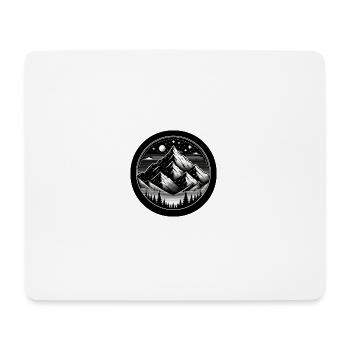 Mountain, Night, Starry Sky, Forest - Mouse Pad (horizontal) - white - Front