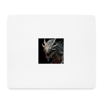 Drache - Mousepad (Querformat) - Weiß - Vorne