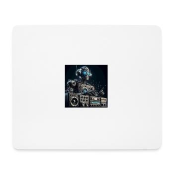 Roboter M6 - Mousepad (Querformat) - Weiß - Vorne