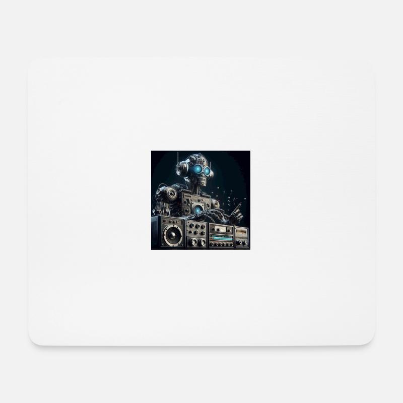 Roboter M6 - Mousepad (Querformat) - Weiß