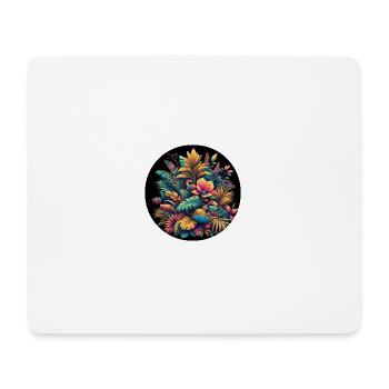 Blumen Pflanzen Bunt Blumenstrauß - Mousepad (Querformat) - Weiß - Vorne