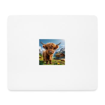 Highland cow, looking even cuter and sweeter - Mouse Pad (horizontal) - white - Front