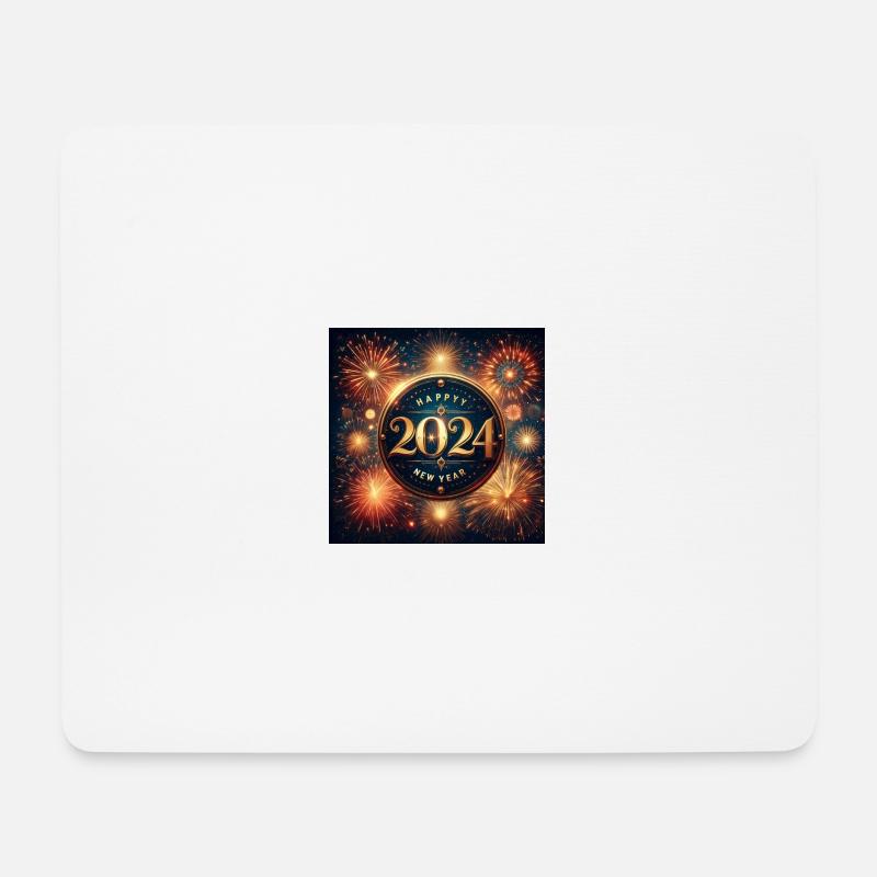 Silvester Happy New Year - Mousepad (Querformat) - Weiß