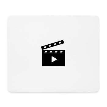 Cinéma - Tapis de souris (format paysage) - blanc - Devant