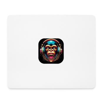Monkey Teeth Headphones - Mouse Pad (horizontal) - white - Front