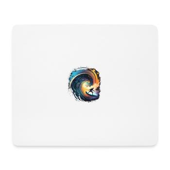 Surfen - Mousepad (Querformat) - Weiß - Vorne